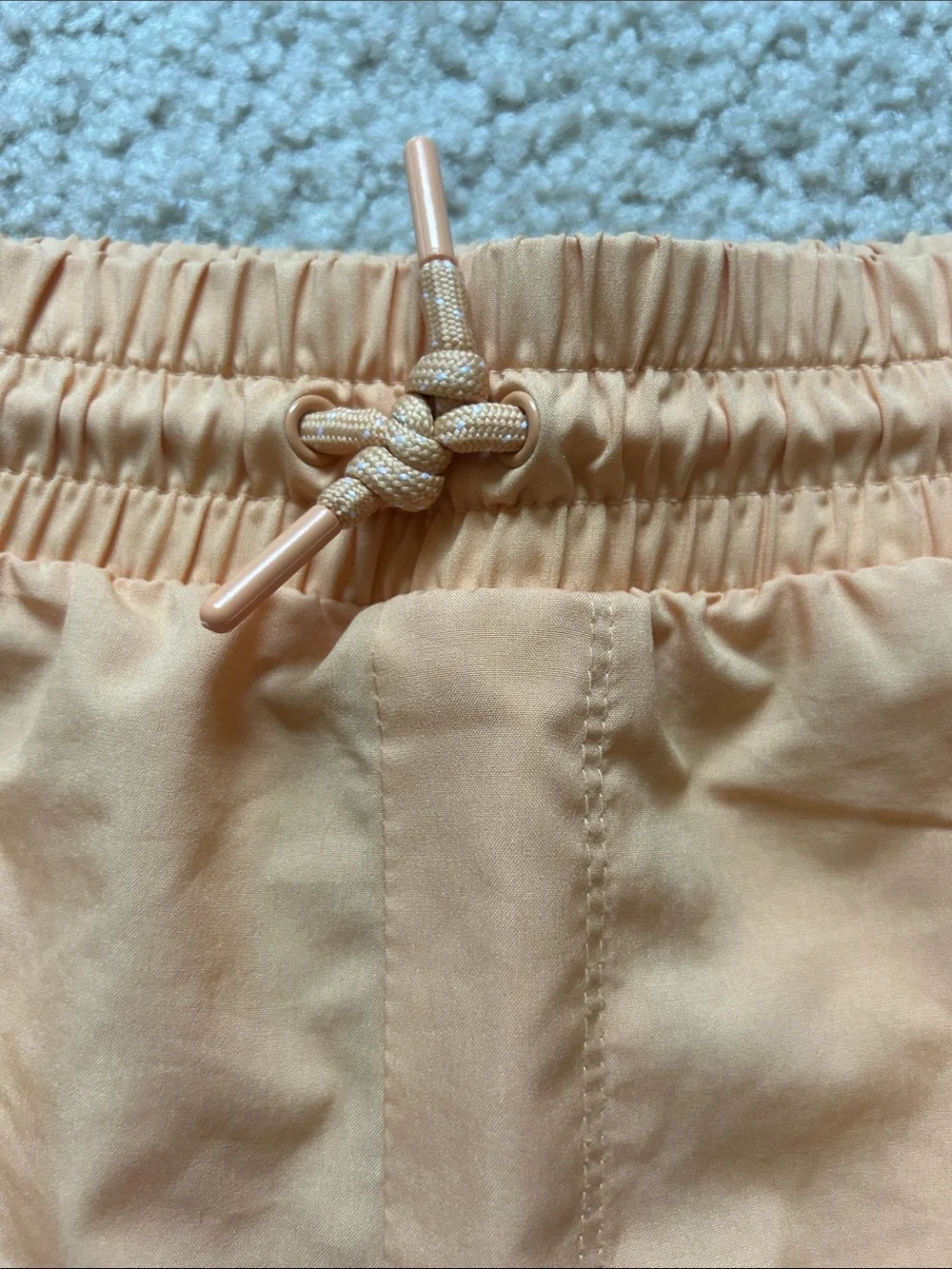 Pair of old navy active quick dry shorts-light orange and bright tropical pink
